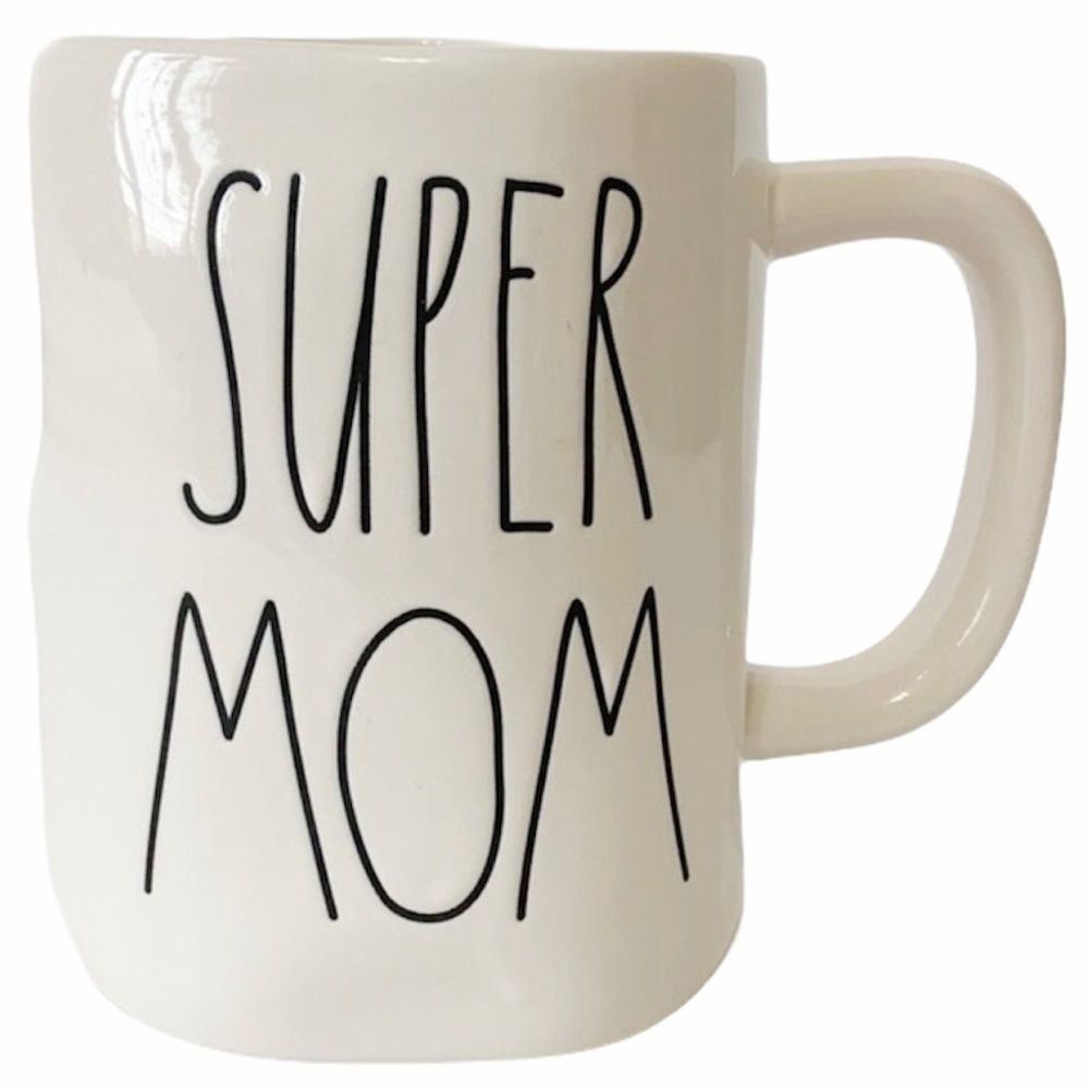 RAE DUNN Mug Super Mom Pink Center Coffee Tea Cup - Picture 5 of 6
